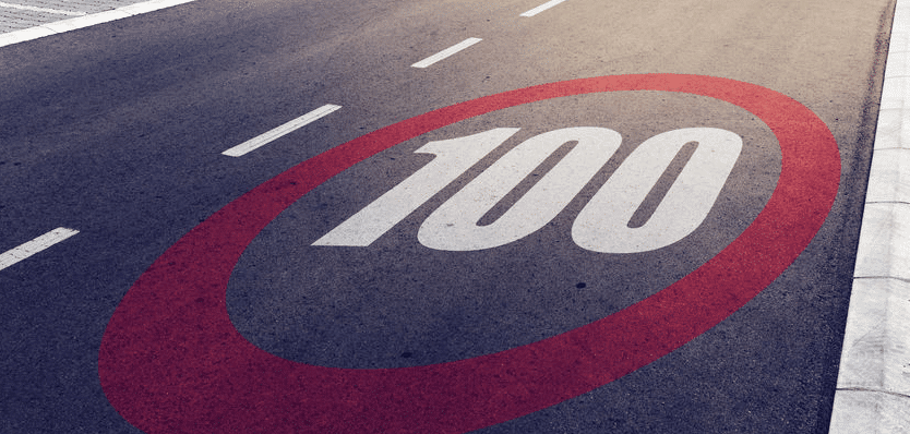Maximumsnelheid 100 zakelijke leaserijders